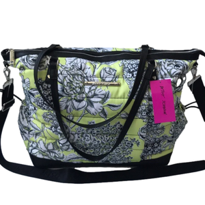 NWT Betsey Johnson yellow floral Tote